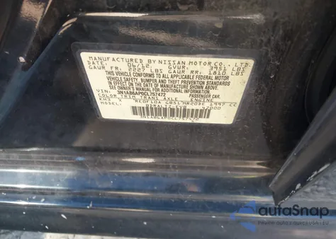 2012 Nissan Sentra 2.0 Sr from USA, damaged, VIN 3N1AB6AP0CL757472